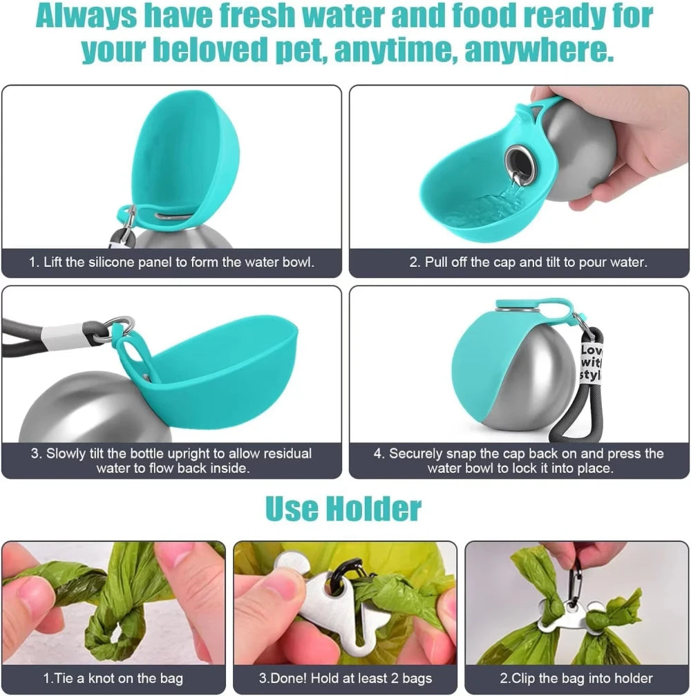 Stainless Steel Dog Water Bottle