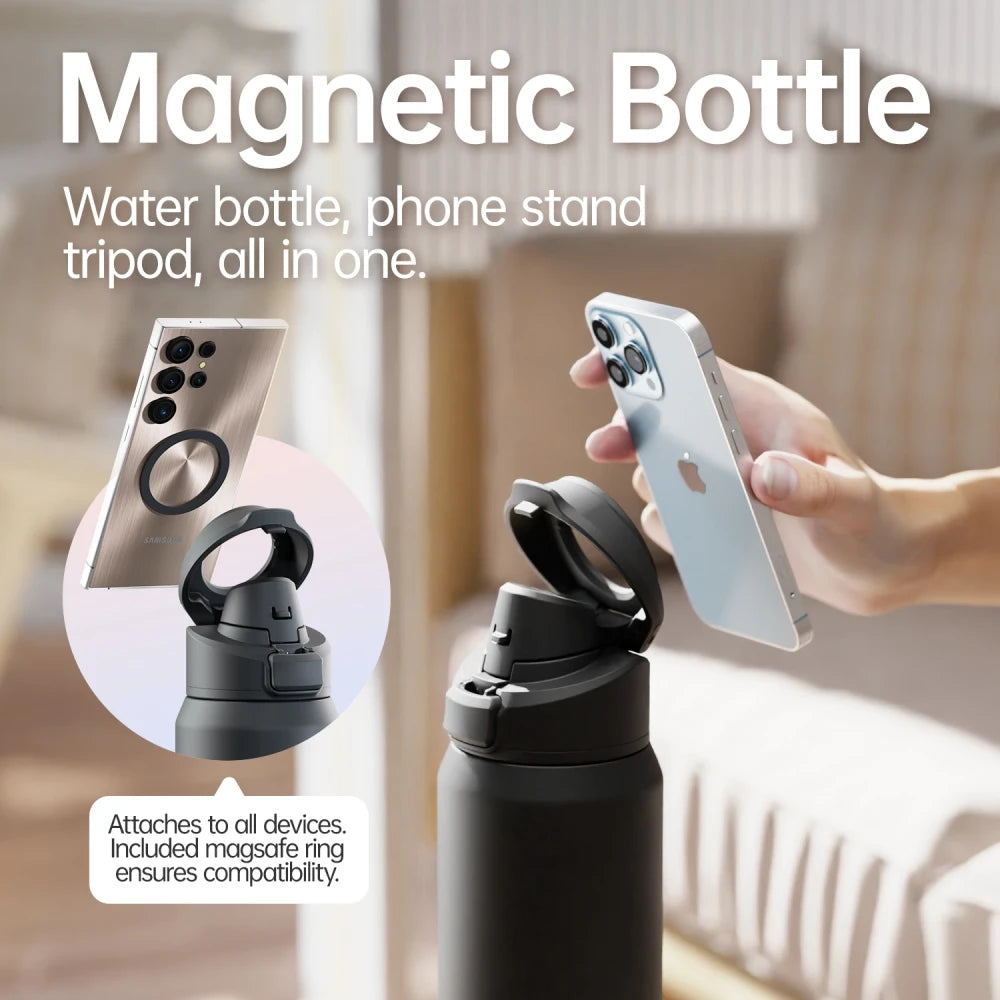 Magnetic Stainless Steel Water Bottle